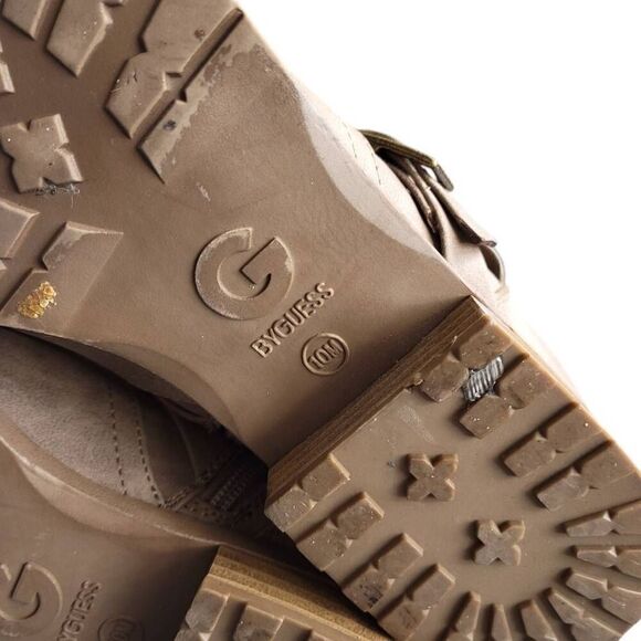 By Guess Brown Strappy Combat Boots - Picture 9 of 11